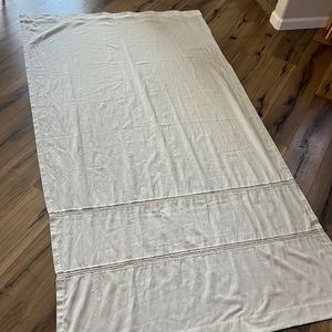 Lace Insert Curtain Panel